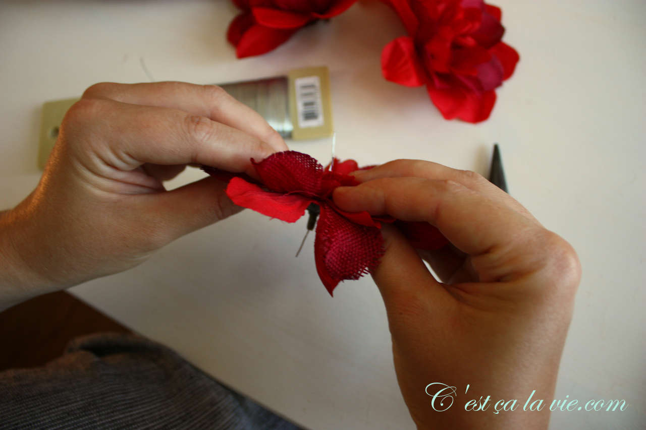 bricolage fleur artificiel