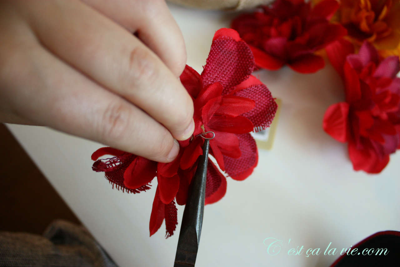 bricolage avec des fleurs