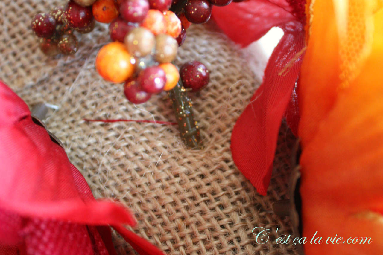 bricolage couronne d'automne