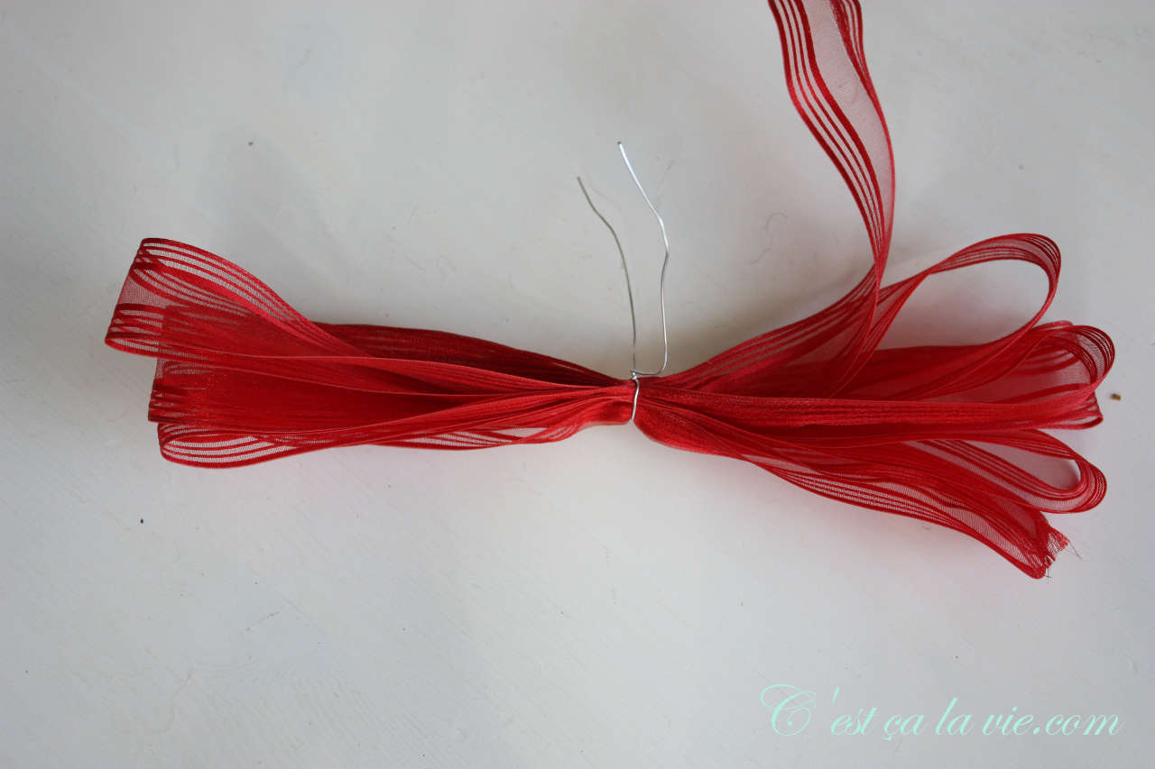 boucle avec un ruban