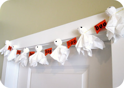 décoration fantôme halloween