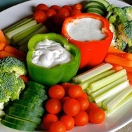 crudités et trempette
