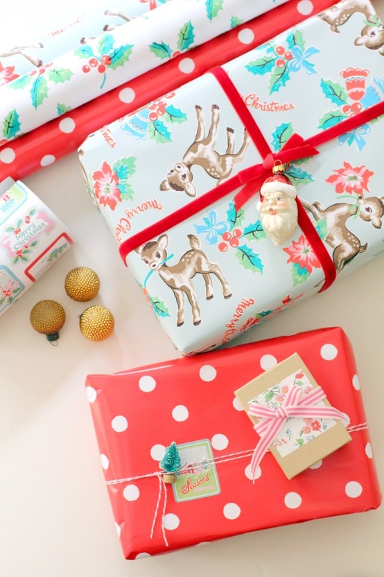 cadeau papier emballage noël