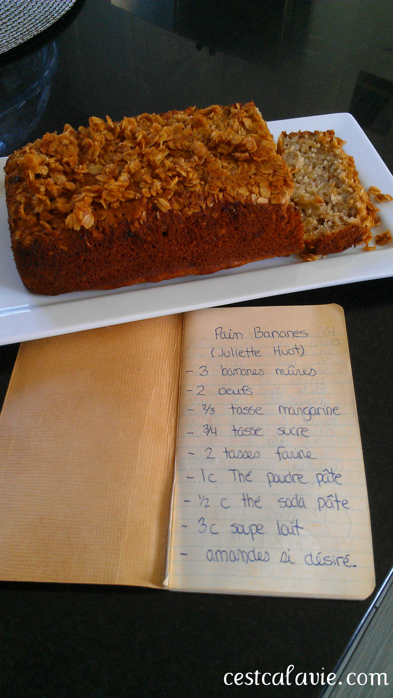 livre de recette et pain