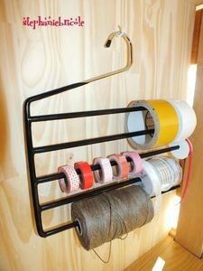 rangement rubans et cordes