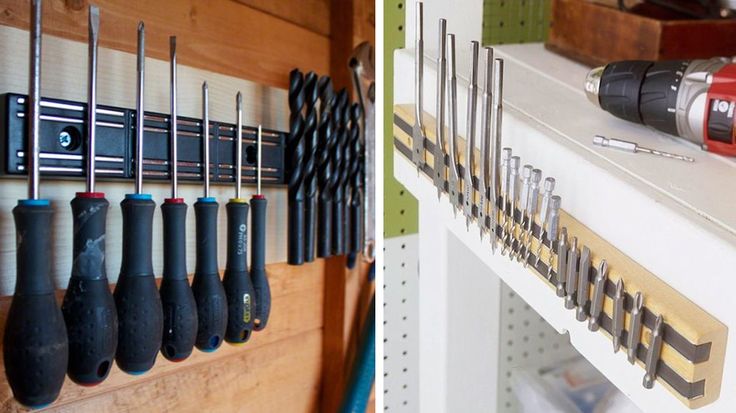 rangement tournevis garage