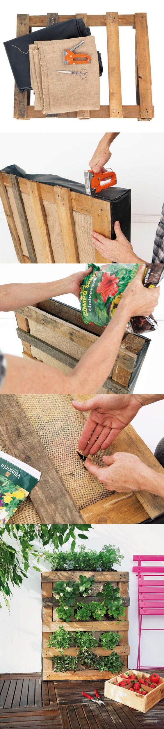 créer jardin palette bois