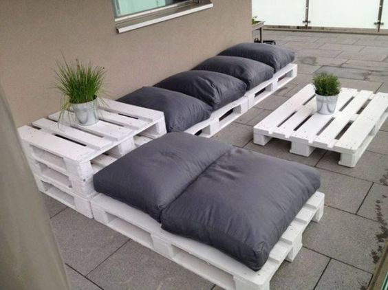 meuble balon palette de bois