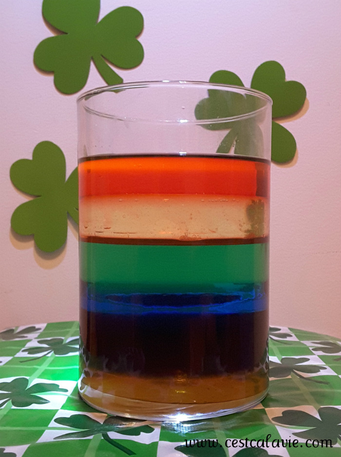 créer un arc-en-ciel expérience